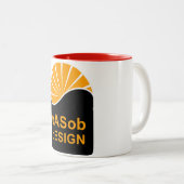 黒15 oz 2トーンマグカップ ツートーンマグカップ (正面右)