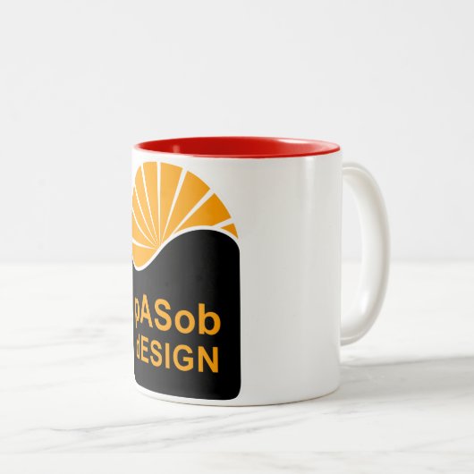 黒15 oz 2トーンマグカップ ツートーンマグカップ (正面右)