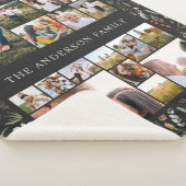 黒17モダン枚エレガントの写真植物紙パンパスファイル シェルパブランケット (3/4)