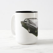 黒1967のごまかしの充電器のコーヒーカップ ツートーンマグカップ (正面左)