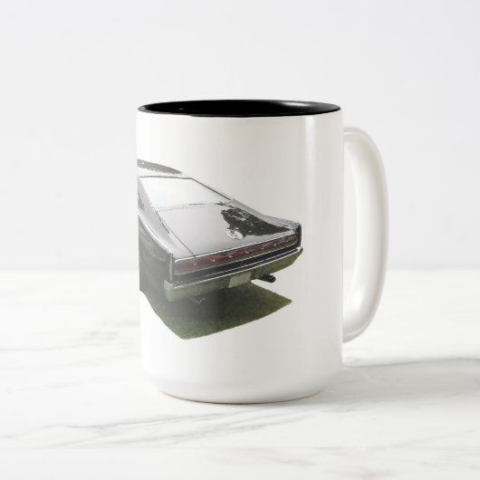 黒1967のごまかしの充電器のコーヒーカップ ツートーンマグカップ (正面右)