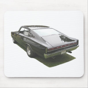 黒1967のごまかしの充電器mousepad. マウスパッド