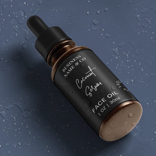 黒1 OZドロッモダンパーボトル防水 ラベル