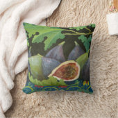 黒2014年のイチジク クッション (ブランケット)