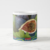 黒2014年のイチジク ジャンボコーヒーマグカップ (正面)