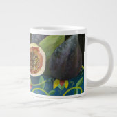 黒2014年のイチジク ジャンボコーヒーマグカップ (右)