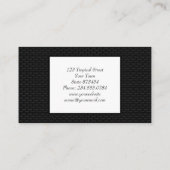 黒3Dメッシュ 名刺 (裏面)