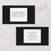 黒3Dメッシュ 名刺 (正面/裏面)