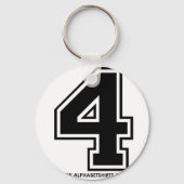 黒4 キーホルダー (正面)