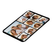 黒9フォトスクエアコラージュ-白 マグネット (左側)