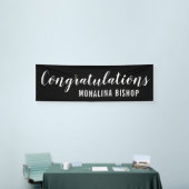 黒|のお祝い|の卒業生 横断幕 (トレードショー)