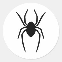 黒（または他の色）スパイダーシルエット