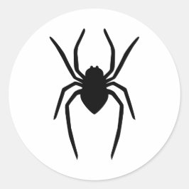黒（または他の色）スパイダーシルエット ラウンドシール