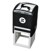 黒（または色）Greyhoundシルエットイタリアン(Greyhound Silhouette) セルフインキングスタンプ (商品)