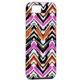 黒、オレンジ、ピンクの手描き山形 Case-Mate iPhoneケース (裏面/右)