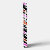 黒、オレンジ、ピンクの手書きシェブロン模様 Case-Mate iPhoneケース (裏面 / 左)
