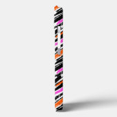 黒、オレンジ、ピンクの手書きシェブロン模様 Case-Mate iPhoneケース (裏面 / 左)