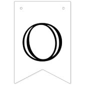 黒、オレンジ、白 - 卒業おめでとう - カラーDIY バンティングフラッグ (第3の旗)
