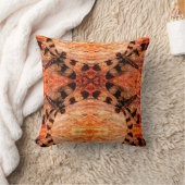黒、オレンジ、茶色のトンボのパタ無地のーン クッション (ブランケット)