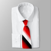 黒、グラデー赤と白ションネクタイ ネクタイ (タイ)