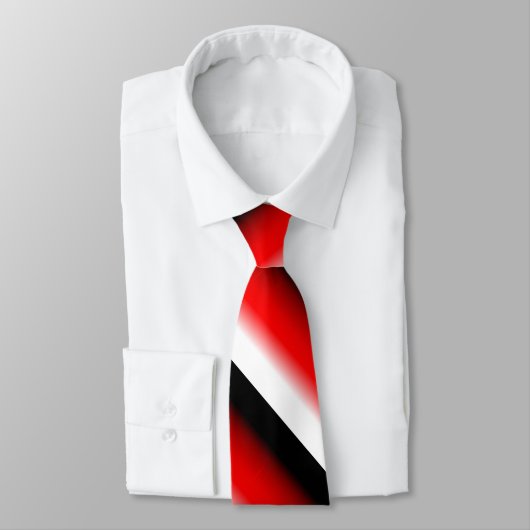 黒、グラデー赤と白ションネクタイ ネクタイ (タイ)