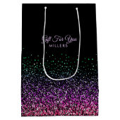 黒(グリッターアカラフルセント) ミディアムペーパーバッグ (裏面)
