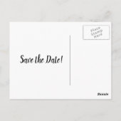 黒/グレー3枚の写真卒業の日付を保存 ポストカード (裏面)