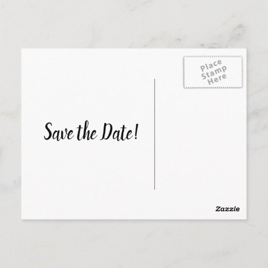 黒/グレー3枚の写真卒業の日付を保存 ポストカード (裏面)