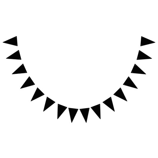 黒 バンティングフラッグ (全)