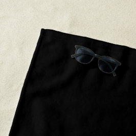 黒 ビーチタオル