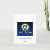 黒、ピンク、シルバーのバルミツワーサンキューカード サンキューカード (裏面)