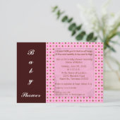 黒/ピンク 招待状 (スタンド正面)