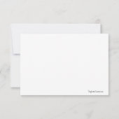 黒/ピンク 招待状 (裏面)