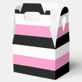 黒、ピンク、白の各ストライプ色 フェイバーボックス (オープン)
