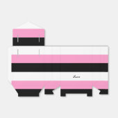 黒、ピンク、白の各ストライプ色 フェイバーボックス (折り畳みなし)