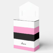 黒、ピンク、白の各ストライプ色 フェイバーボックス (オープン)