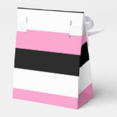 黒、ピンク、白の各ストライプ色 フェイバーボックス (裏面サイド)