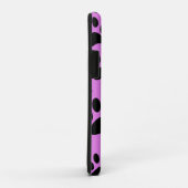 黒、ピンク、紫の動物の手の跡は丈夫 Case-Mate iPhoneケース (裏面/右)