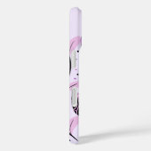 黒、ピンク、紫の蝶々 Case-Mate iPhoneケース (裏面 / 右)