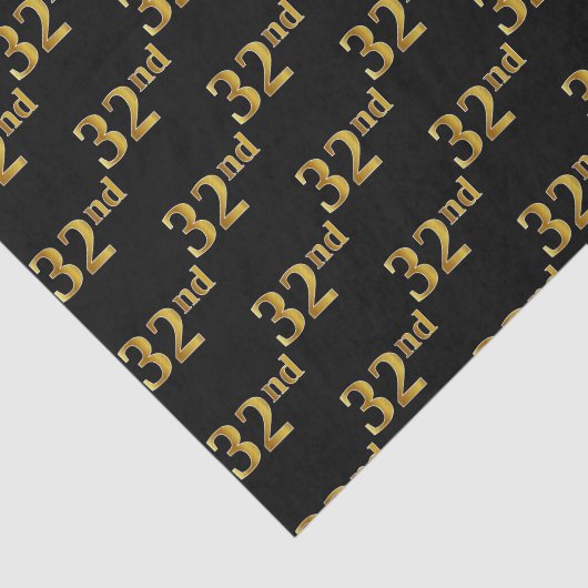 黒、フェイク金ゴールド32番目(32番目)のイベント 薄葉紙 (詳細)
