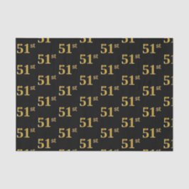 黒、フェイク金ゴールド51番目（51番目）のイベント 薄葉紙