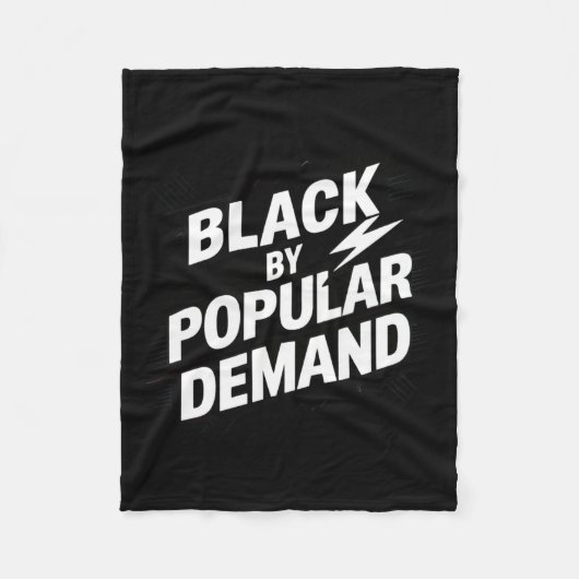 黒 フリースブランケット (正面)