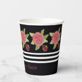 黒(フローラ) 紙コップ (裏面)