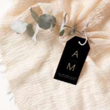 黒+モダン金ゴールド結婚式の引き出物