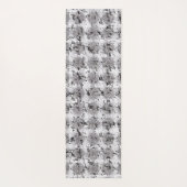 黒、動揺して白、グレーのレース ヨガマット (裏面)