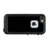 黒、単純エレガント LifeProof iPhoneケース (裏面横)