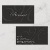 黒 名刺 (正面/裏面)