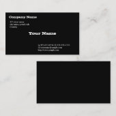 黒 名刺 (正面/裏面)