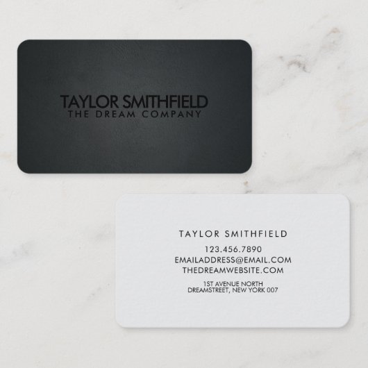 黒 名刺 (正面/裏面)