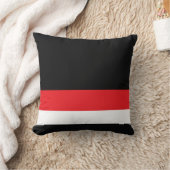 黒（境界線あり） + 2色あり クッション (ブランケット)